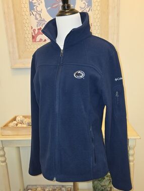 Penn State Columbia Navy Full‑Zip Utility Fleece Jacket